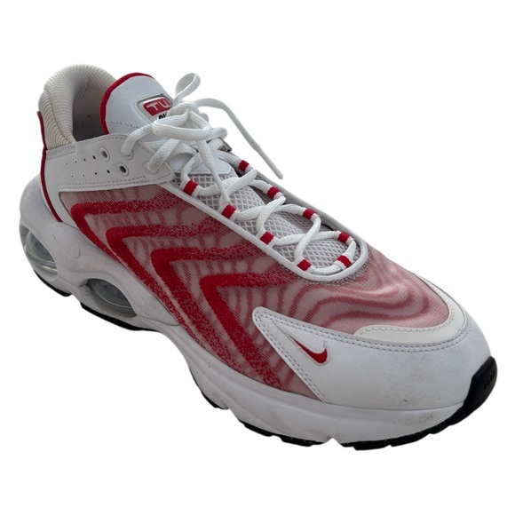 Nike TW AirMax Athletic Shoes Sports Gym White Red Swoosh Dopamine Mens Size 11 - Picture 6 of 16